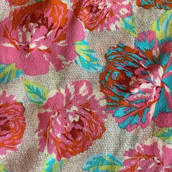 Ella Moss Vibrant Floral Tank Top - Pink and Blue - Picture 6 of 10